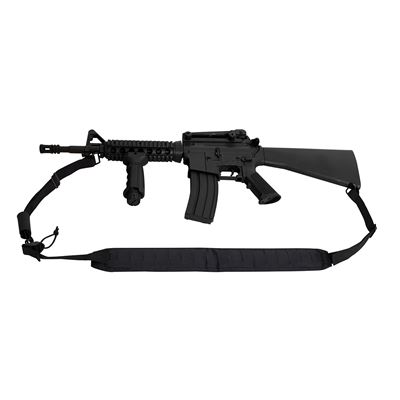 Laser Cut MOLLE 2-Point Padded Rifle Sling BLACK