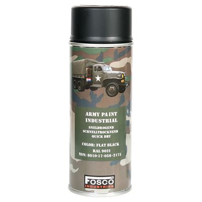 ARMY camouflage paint spray 400 ml BLACK