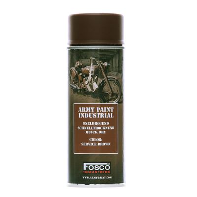 ARMY camouflage paint spray 400 ml SERVICE BROWN