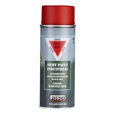 ARMY camouflage paint spray 400 ml WARNING RED