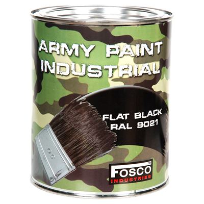 ARMY paint in can 1l RAL 9021 BLACK