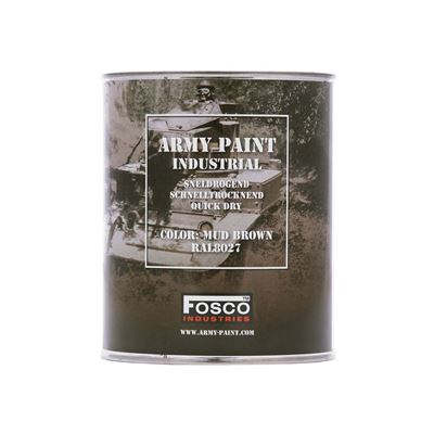 ARMY paint in can 1l RAL 8027 MUD BROWN