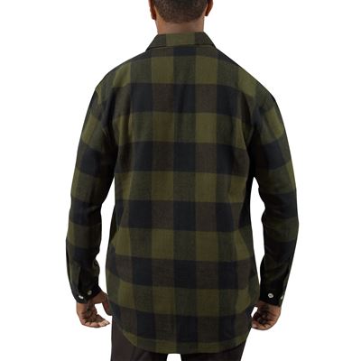 Lumberjack plaid shirt FLANNEL OLIVE DRAB