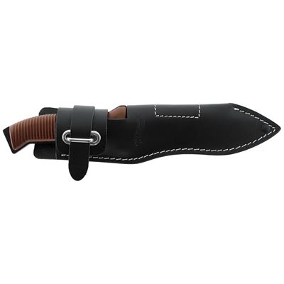 Knife Walther P38 leather sheath BLACK blade