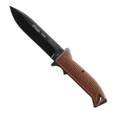 Knife Walther P38 leather sheath BLACK blade