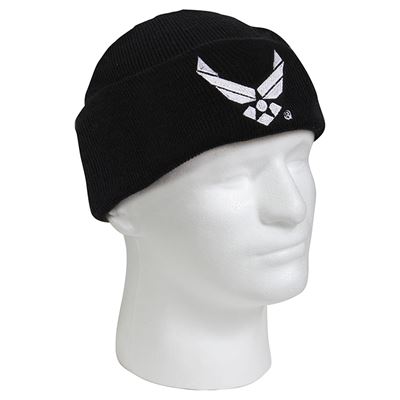 Embroidered AIR FORCE Watch Cap BLACK