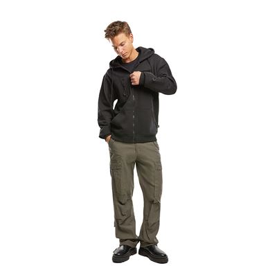 Tactical zip-up hooded sweatshirt – Tactical Sweat Jacket ČERNÁ BRANDIT 5033-11002 2