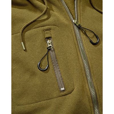 Tactical zip-up hooded sweatshirt – Tactical Sweat Jacket ZELENÁ BRANDIT 5033-15001 4