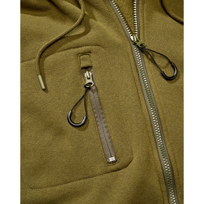 Tactical zip-up hooded sweatshirt – Tactical Sweat Jacket ZELENÁ BRANDIT 5033-15001 5