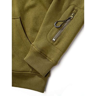 Tactical zip-up hooded sweatshirt – Tactical Sweat Jacket ZELENÁ BRANDIT 5033-15001 5