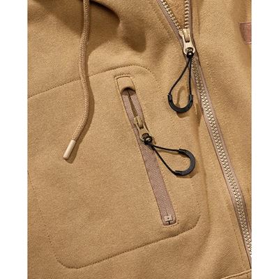 Tactical zip-up hooded sweatshirt – Tactical Sweat Jacket COYOTE BRANDIT 5033-20070 3