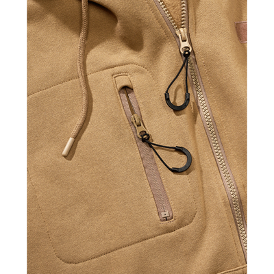 Tactical zip-up hooded sweatshirt – Tactical Sweat Jacket COYOTE BRANDIT 5033-20070 2