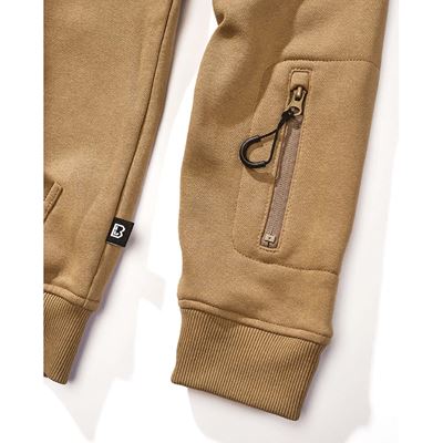 Tactical zip-up hooded sweatshirt – Tactical Sweat Jacket COYOTE BRANDIT 5033-20070 4