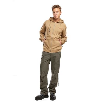 Tactical zip-up hooded sweatshirt – Tactical Sweat Jacket COYOTE BRANDIT 5033-20070 7
