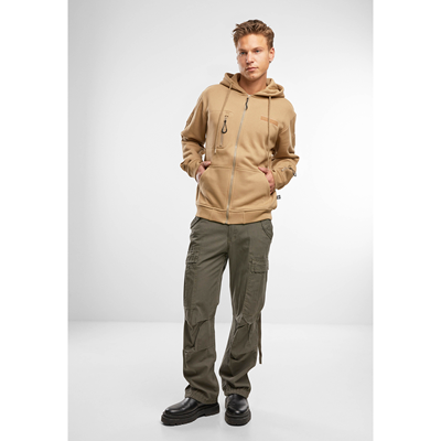 Tactical zip-up hooded sweatshirt – Tactical Sweat Jacket COYOTE BRANDIT 5033-20070 4