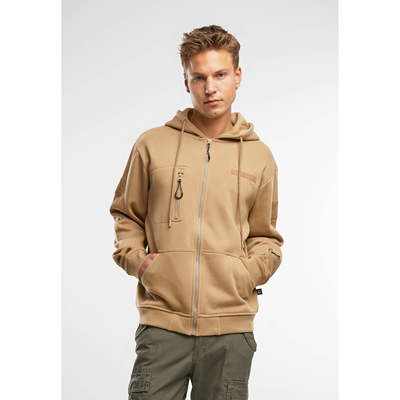 Tactical zip-up hooded sweatshirt – Tactical Sweat Jacket COYOTE BRANDIT 5033-20070 3