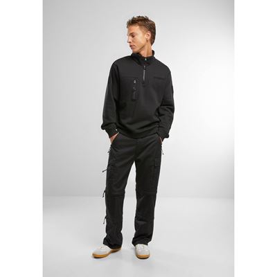 Tactical ¾-zip hoodie by Tactical Sweat Troyer – BLACK BRANDIT 5034-11002 2