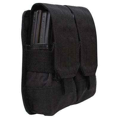 Universal MOLLE pouch for two magazines BLACK