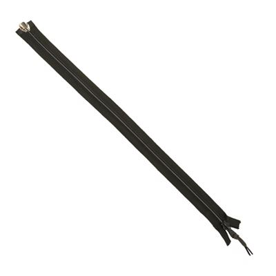One-way plastic zipper length 55 cm OLIVE