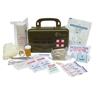 First-aid kit in plastic