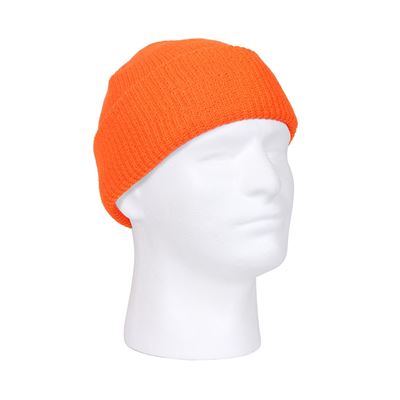 U.S. knitted hat reflective orange