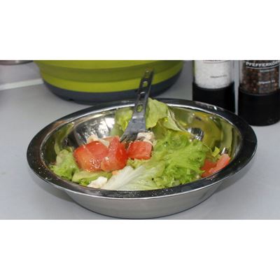 18/8 polished stainless steel deep plate 20.5 cm basic NATURE 550800 2