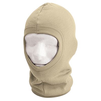 Polyester Balaclavas ECWCS sand with one opening