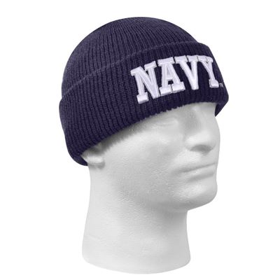 Deluxe NAVY Embroidered Watch Cap