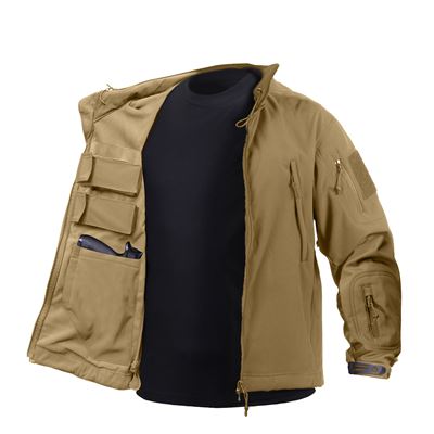 Concealed Carry Soft Shell Jacket COYOTE BROWN