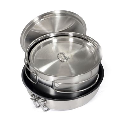 Outdoor cookware – five-piece Stainless Steel Cooking Set ‘Non-Stick’ Origin Outdoors 557402 8