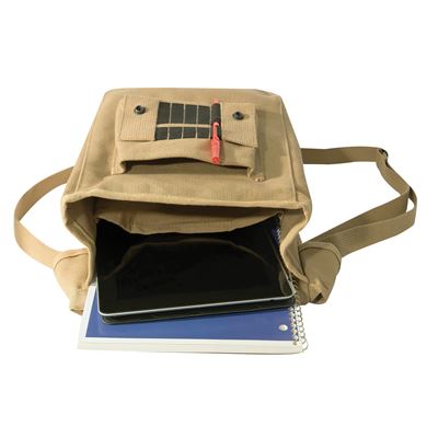 Canvas Map Case Shoulder Bag KHAKI