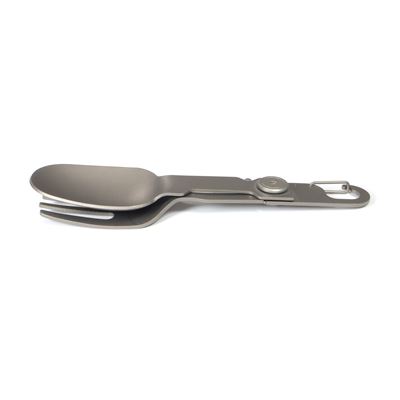 Spork Compact TITANIUM – folding spoon and fork with carabiner Origin Outdoors 562088 4