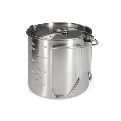 OUTDOOR 1000 ml STAINLESS STEEL 2-in-1 Pot with Handles and Lid Origin Outdoors 562093 2