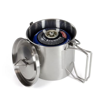 OUTDOOR 1000 ml STAINLESS STEEL 2-in-1 Pot with Handles and Lid Origin Outdoors 562093 4