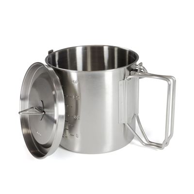 OUTDOOR 1000 ml STAINLESS STEEL 2-in-1 Pot with Handles and Lid Origin Outdoors 562093 3