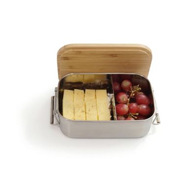 Stainless steel food box with cutting board Lunchbox Bamboo-Clip Origin Outdoors 562104 4