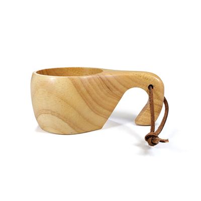 Wooden KUKSA Cup 200 ml Open Handle