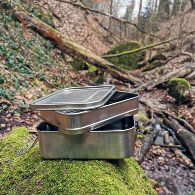 Two-tier stainless steel food box Lunchbox Deluxe Double Origin Outdoors 562168 4