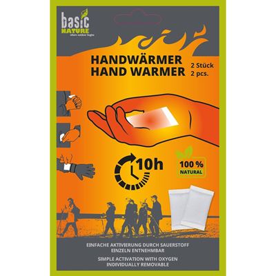 Disposable hand warmer, up to 10 hours, set of 2