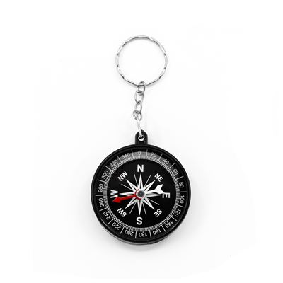 Compass Keyring BLACK