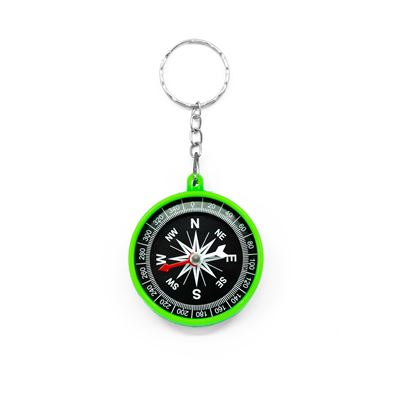 Compass Keyring GREEN