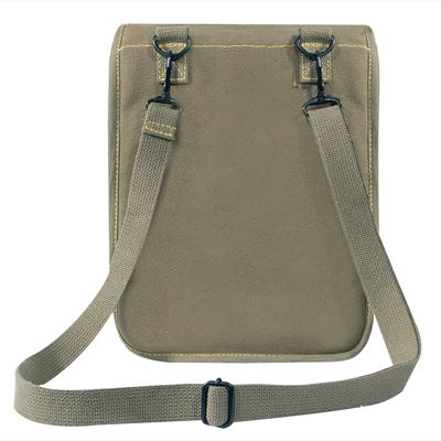 Canvas MAP CASE Shoulder Bag With Military Stencil