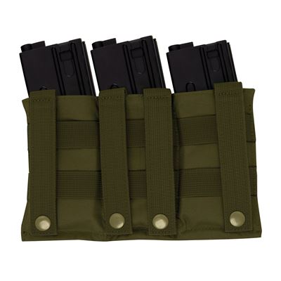 Lightweight 3Mag Elastic Retention Pouch OLIVE DRAB