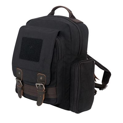 Vintage Canvas Sling Backpack BLACK