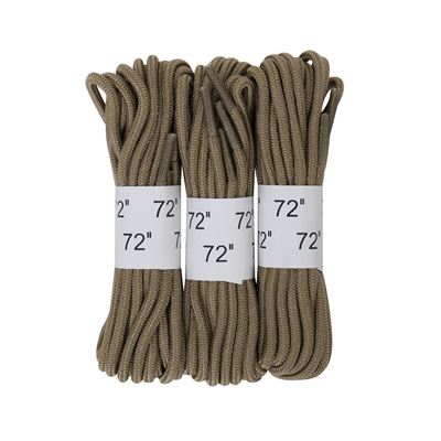 Shoelaces 180 cm COYOTE BROWN 3 pairs