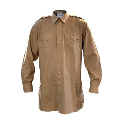 Shirt British Field long sleeves khaki used