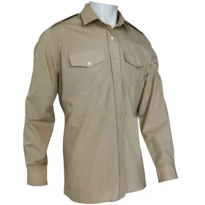 Shirt British Field long sleeves STONE used