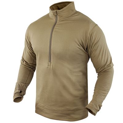 TERMO BASE II Zip Pullover COYOTE BROWN