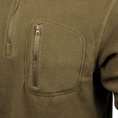 Zip Fleece Pullover COYOTE BROWN