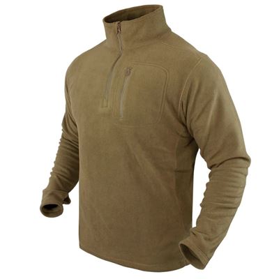 Zip Fleece Pullover COYOTE BROWN